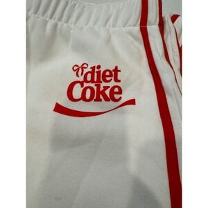 Diet Coke x Target White wide Leg Track Pants Red Stripe Lounge Size L